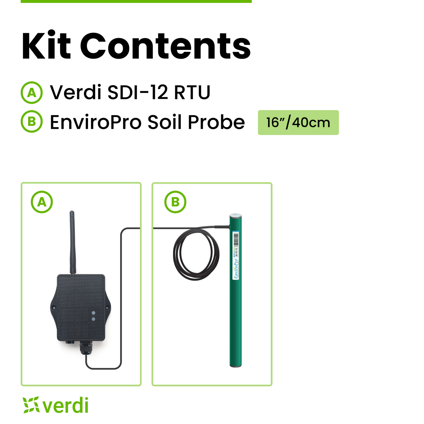 Verdi Multi-Depth Soil Moisture Kit | Affordable Wireless Sensor & Software